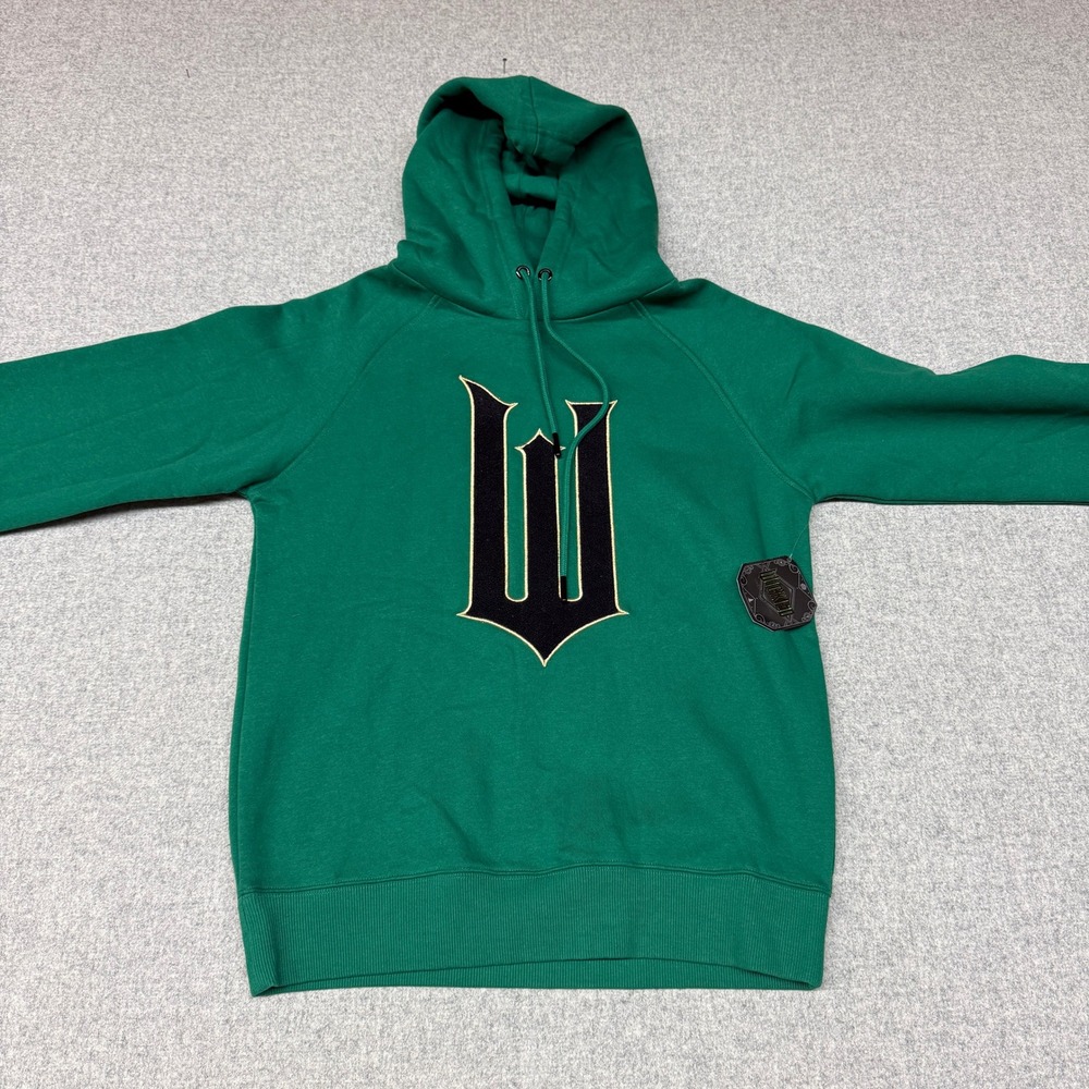 Wicked Universal Studios Hoodie XS Green Embroidered Logo Pullover Sweatshirt
